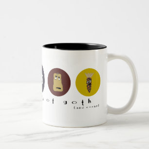 die Kürbisse von goth (und blödes!) Polka Zweifarbige Tasse