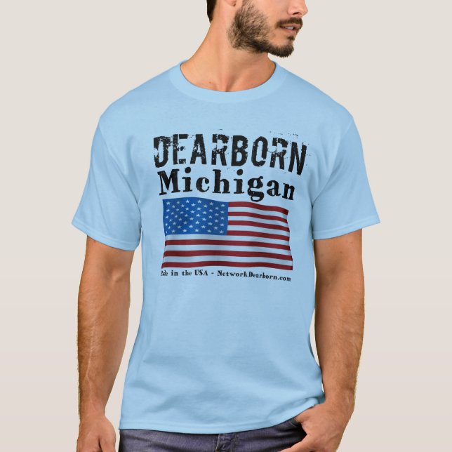 Die kurze Hülse der Männer - Dearborn, MI - T-Shirt (Vorderseite)