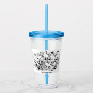 Die Kurzen Tumbler-Tauben Acryltrinkbecher