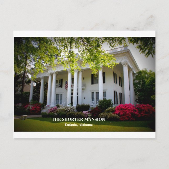 DIE KÜRZERE MANSION - EUFAULA, ALABAMA POSTKARTE (Vorderseite)