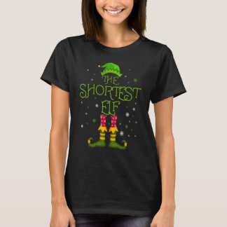 Die kürzeste Elf-Familie passende Gruppe Weihnacht T-Shirt
