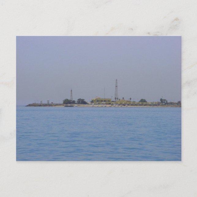 Die Küste der Insel Failaka, Kuwait Postkarte (Vorderseite)