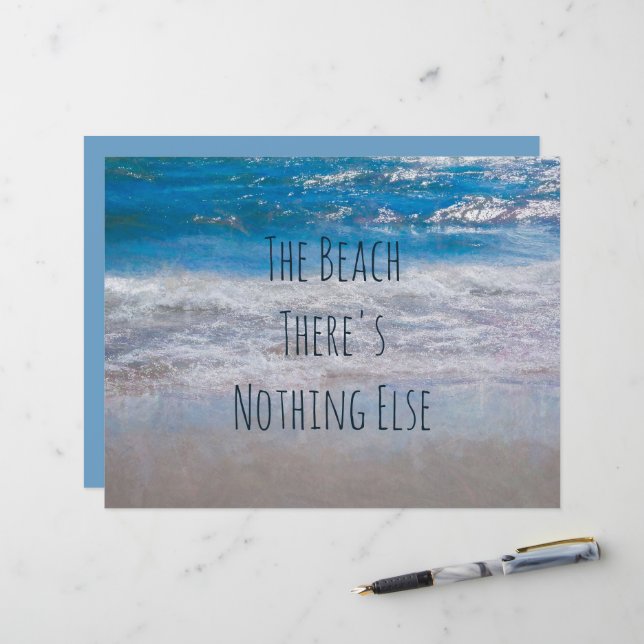 Die Küste des blauen weißen tropischen Ozeans (Vorderseite/Rückseite Beispiel)