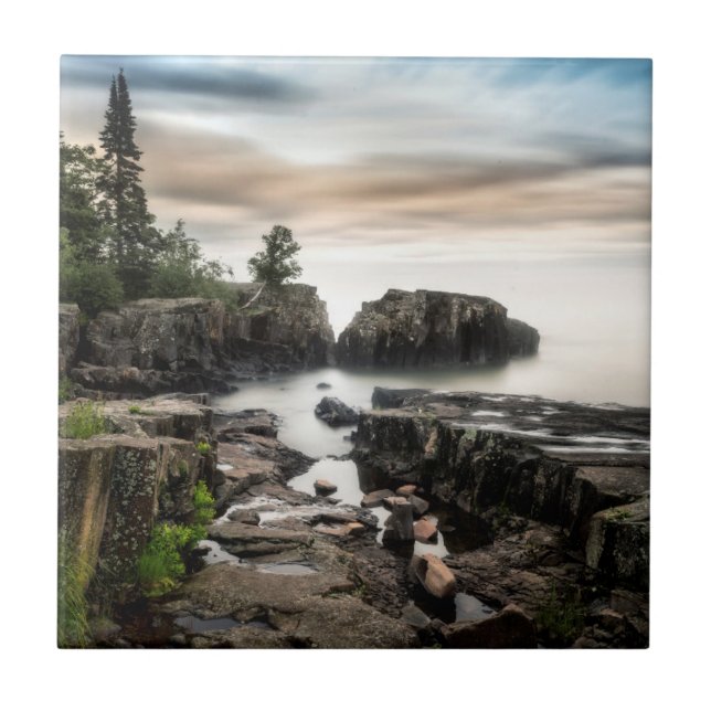 Die Küste des Oberen Sees | Minnesota Fliese (Vorderseite)