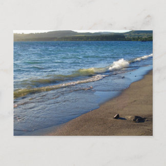 Die Küste des Taupo-Sees, Neuseeland. Postkarte