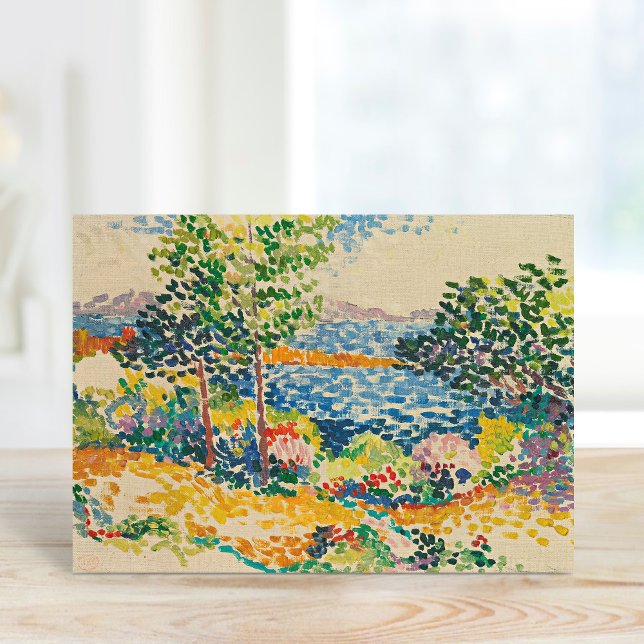 Die Küste im Mittelmeer | Henri-Edmond Cross Karte (Von Creator hochgeladen)