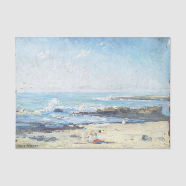 Die Küste von Alice Maud Fanner Seidenpapier (Vorderseite)