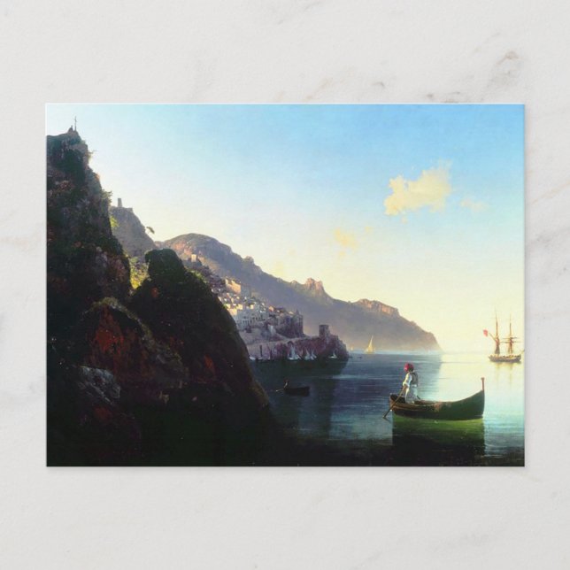 Die Küste von Amalfi von Ivan Aivazovsky Postkarte (Vorderseite)