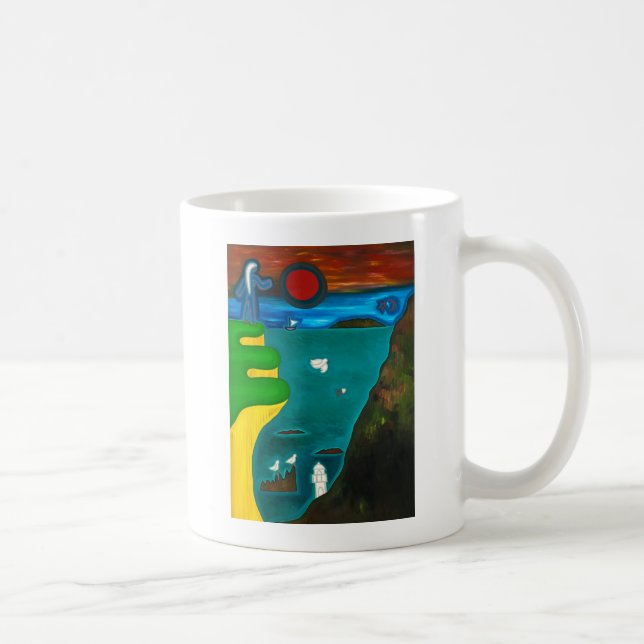 Die Küste von England 2010 Kaffeetasse (Rechts)