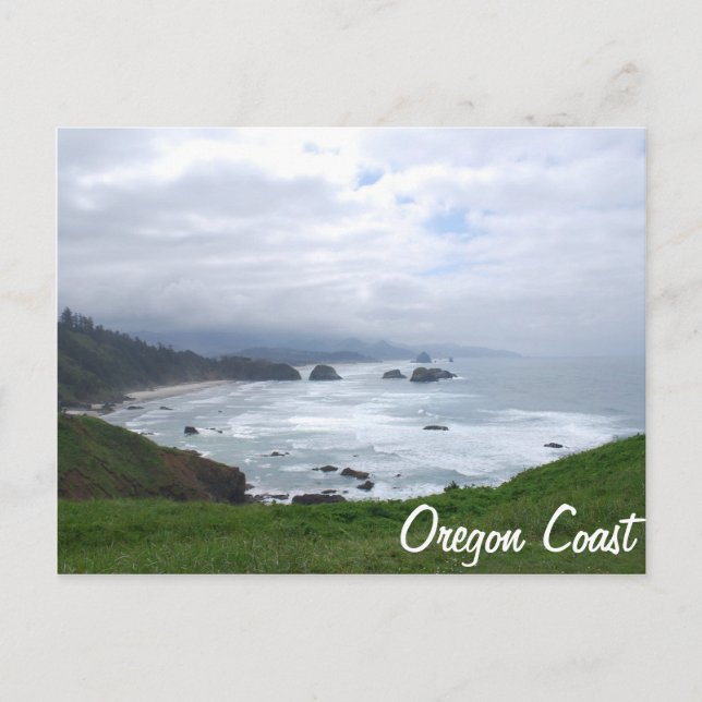 Die Küste von Oregon Postkarte (Vorderseite)