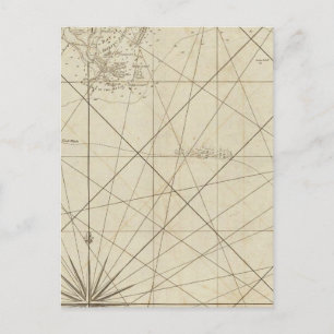 Die Küste von West Florida und Louisiana Postkarte