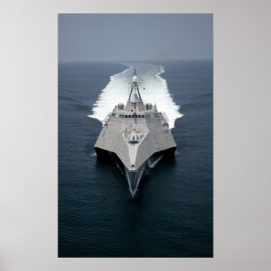 Die Küstenkampfschiff Unabhängigkeit Poster