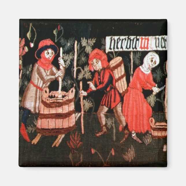 Die Labors der Monate, aus dem Elsass Magnet (Vorne)