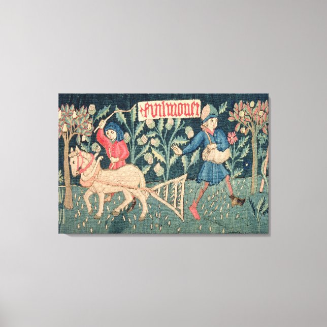 Die Labors der Monate, Elsass (Tapisserie) Vict Leinwanddruck (Vorderseite)