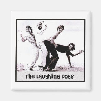 Die lachenden Hunde Retro-Magnet Magnet