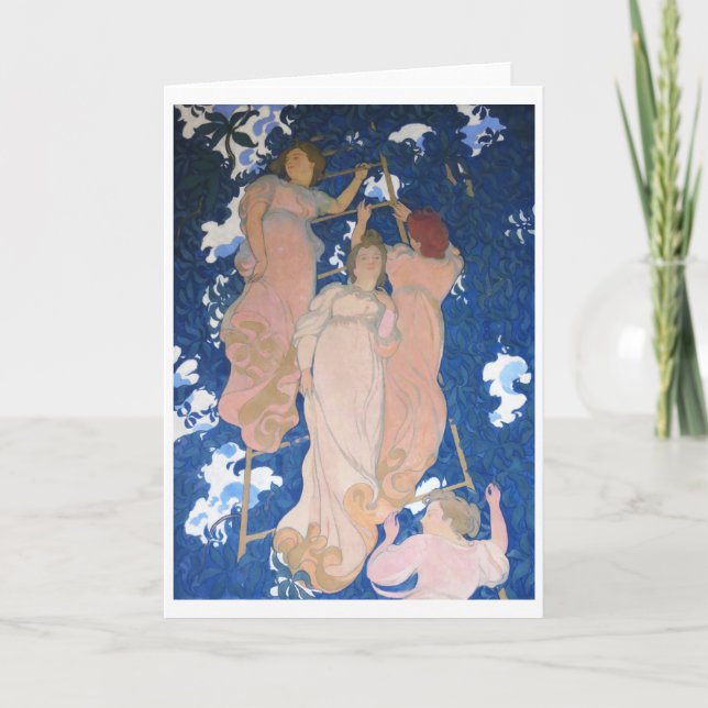 Die Ladder im Foliage, Maurice Denis Karte (Vorderseite)