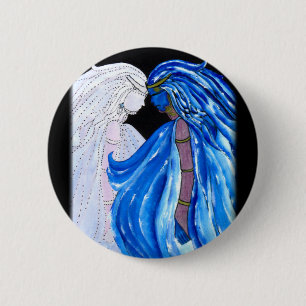 Die Lady der Blauen Flamme Button