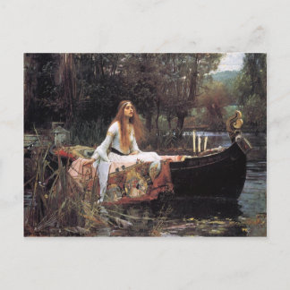 Die Lady der Shallot-Postkarte Postkarte