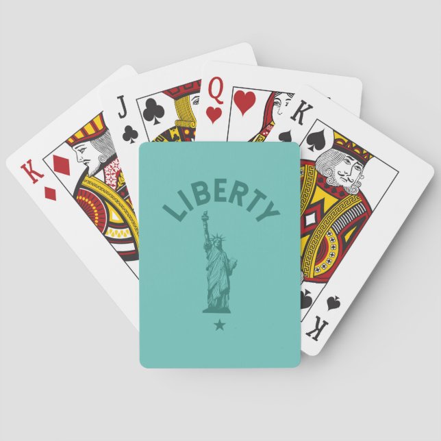 Die Lady Liberty Spielkarten (Rückseite)