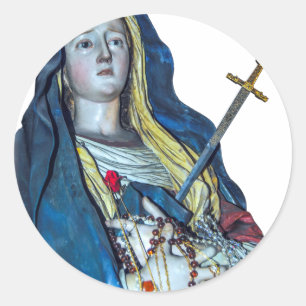 Die Lady of Sorrows Classic Round Sticker