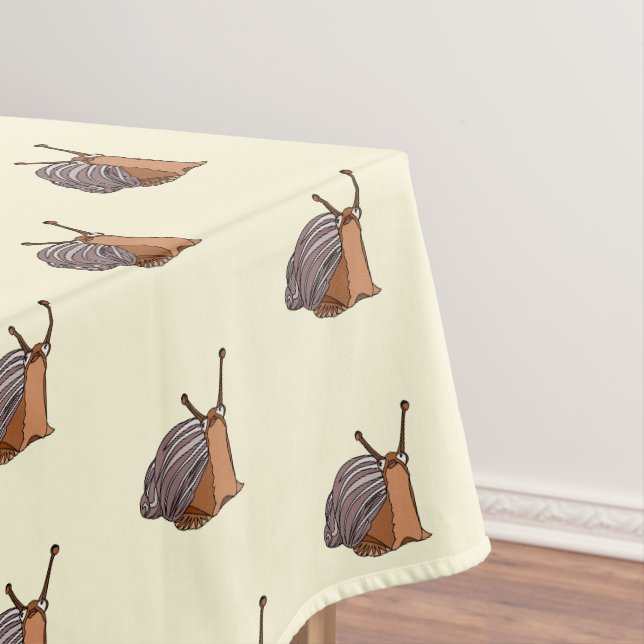 Die Lady-Schnecke Tischdecke (Beispiel)
