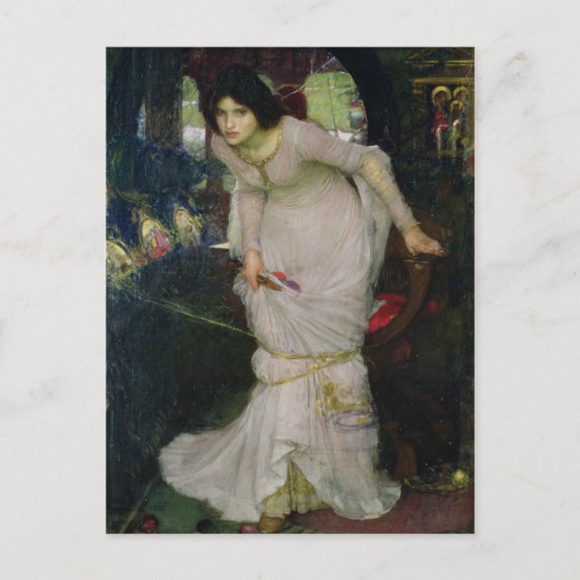 Die Lady von Shallot von John Waterhouse Postkarte (Vorderseite)