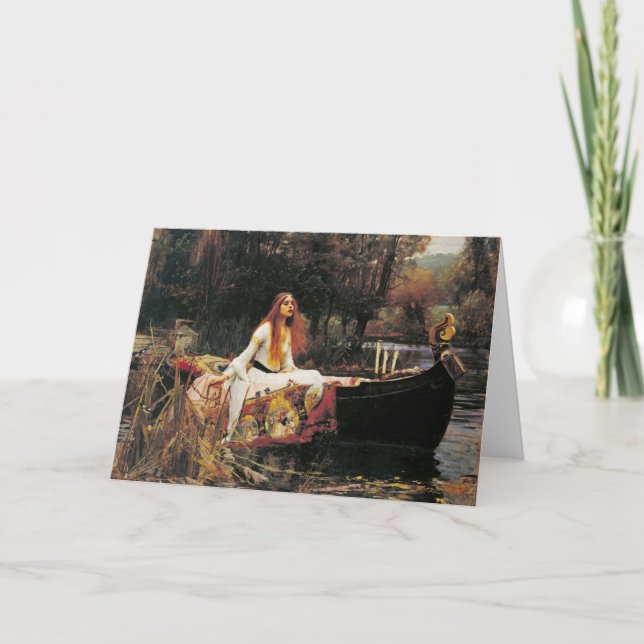 Die Lady von Shalott von John William Waterhouse Karte (Vorderseite)
