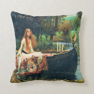 Die Lady von Shalott von John William Waterhouse Kissen