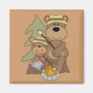Die Lagerfeuer-T-Shirts und die Geschenke Magnet