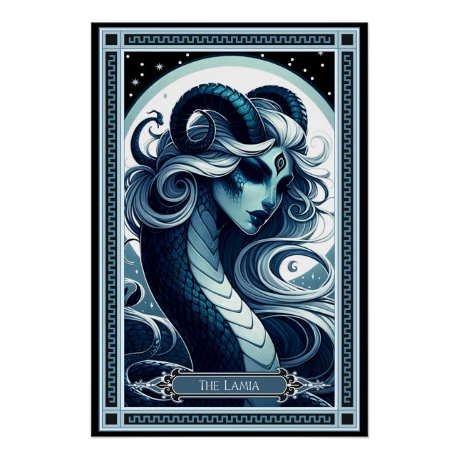 Die Lamia Tarot Card Poster (Vorderseite)