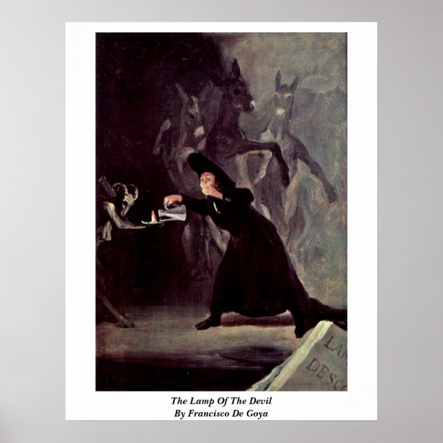 Die Lampe des Teufels von Francisco de Goya Poster (Vorne)
