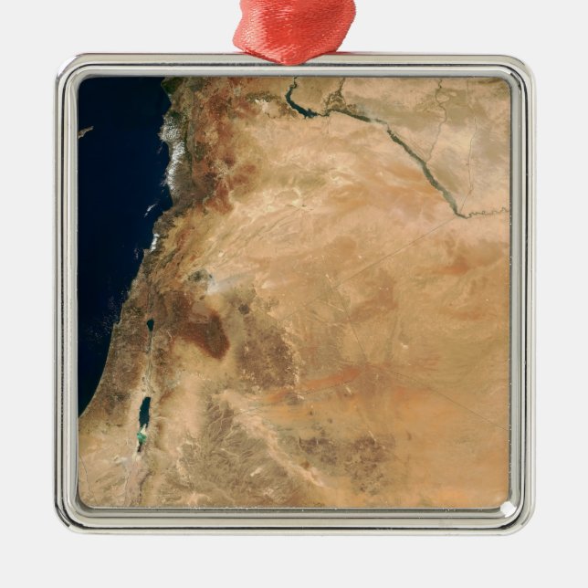 Die Länder Israels entlang der östlichen Küste Ornament Aus Metall (Vorne)