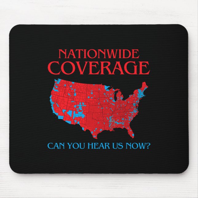 Die landesweite Abdeckung von Trump 2024 kann man  Mousepad (Vorne)