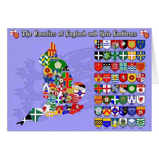 Die Landkreise von England, von ihren Flaggen u. (Vorderseite (Horizontal))