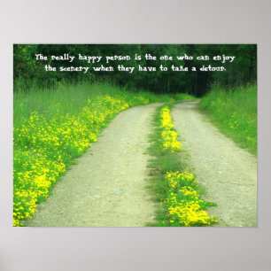 Die Landschaft auf der Ferne Poster