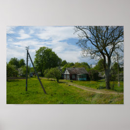 Die Landschaft des Landschaftsbildes von Belarus Poster