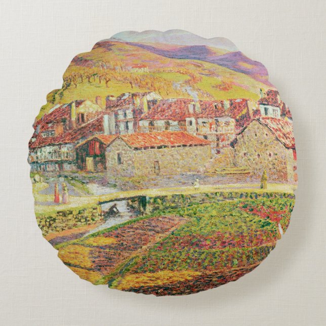 Die Landschaft Rundes Kissen (Vorderseite)