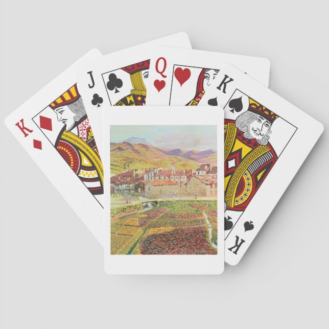Die Landschaft Spielkarten (Rückseite)