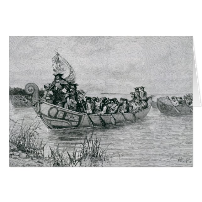 Die Landung von Cadillac (Vorderseite (Horizontal))