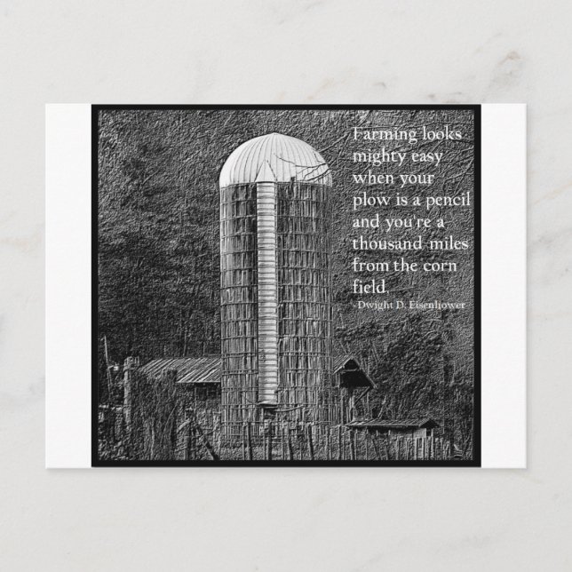 Die Landwirtschaft sieht sehr einfach aus... Postkarte (Vorderseite)