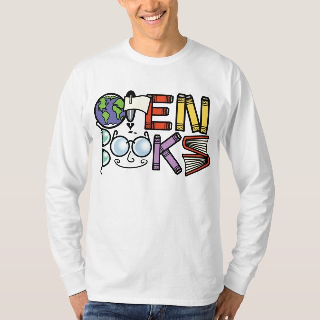 Die Lang-Hülse T der Männer T-Shirt (Vorderseite)