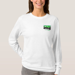 Die lange Hülse CERT-Frau Shirt-fertigen besonder T-Shirt