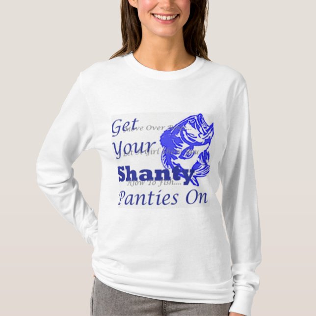 Die lange Hülse der Eis-Fischen-Frauen T-Shirt (Vorderseite)