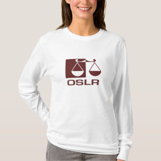 Die lange Hülse OSLR der Frauen vorderes und T-Shirt