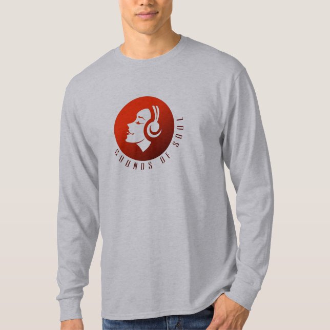 DIE LANGE HÜLSE W/LOGO DER MÄNNER T-Shirt (Vorderseite)