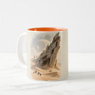 Die lange Wartezeit Zweifarbige Tasse