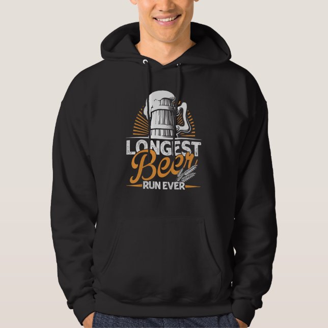Die längste Bier-Laufbahn aller Zeiten Hoodie (Vorderseite)