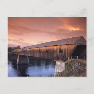 Die längste überdachte Brücke in den Vereinigten S Postkarte