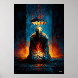 Die Last der Krone – Monumentaler Expressionismus Poster