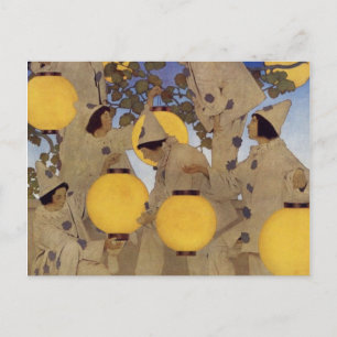 Die Laternenbären - Maxfield Parrish Postkarte